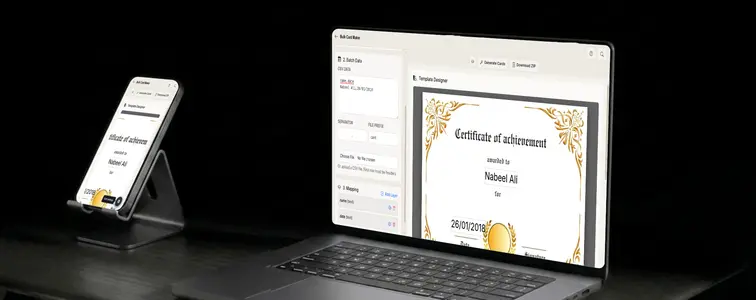 How to design personalized cards in bulk