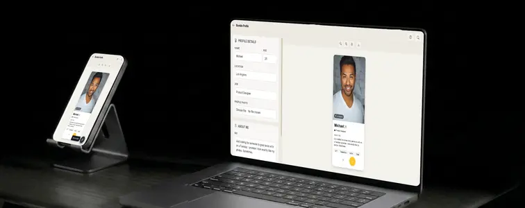 How to make a Bumble profile mockup