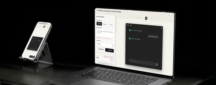 How to create an animated ChatGPT conversation mockup and video