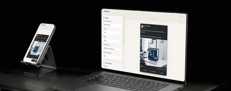 How to create a Facebook post mockup