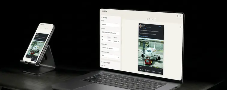 How to create a LinkedIn post mockup