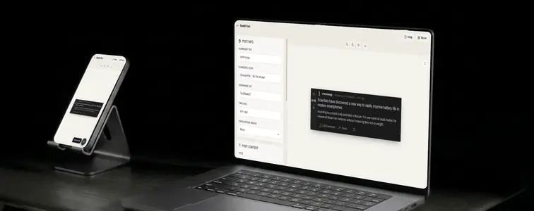 How to create a Reddit post mockup