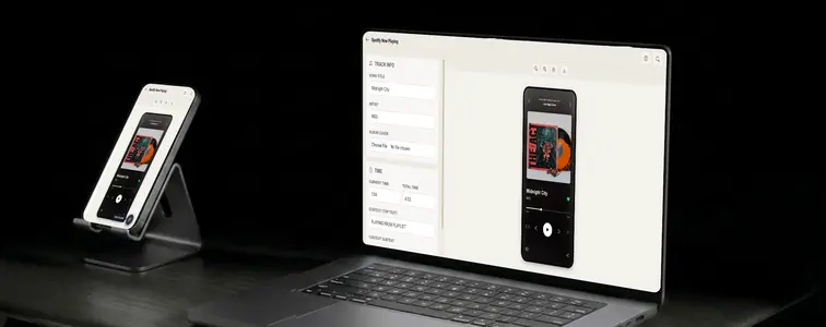 How to create a Spotify now playing mockup