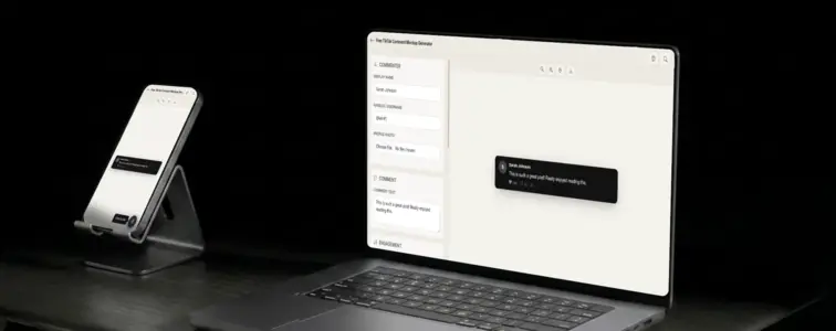 How to create a TikTok comment mockup