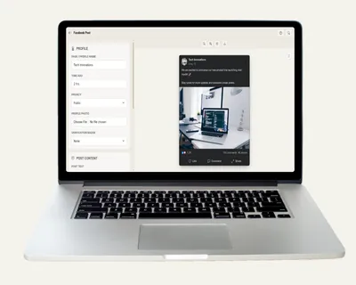 Free Facebook Post Mockup Generator - Create Fake FB Posts