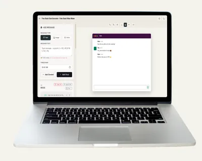 Free Slack Chat Generator - Fake Slack Video Maker