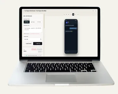 Free Telegram Chat Generator - Fake Telegram Video Maker