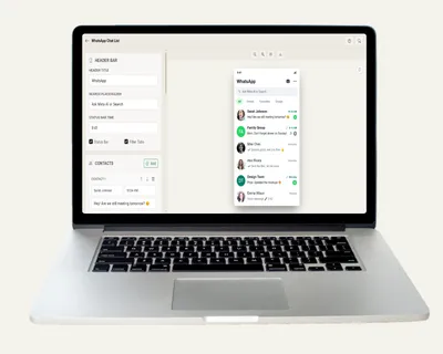 Free WhatsApp Chat List Mockup Generator