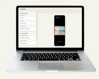 Free WhatsApp Status Maker - Create Fake Status Screenshots