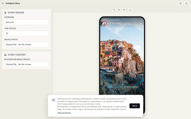 Instagram Story Mockup Generator