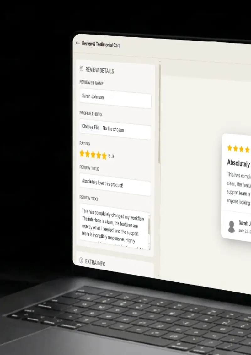 Review fields