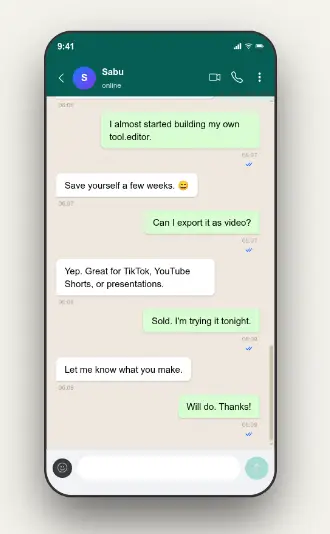 Chat mockups